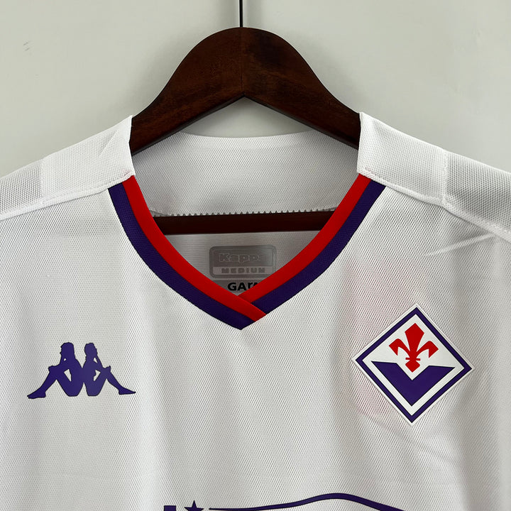 Camisa Fiorentina Away 23/24 Torcedor Kappa Masculina - Branca