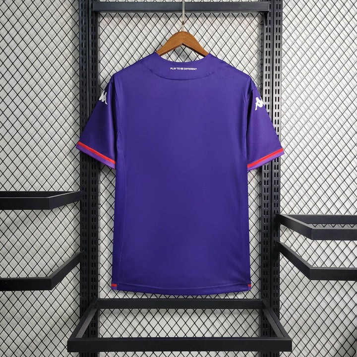 Camisa Fiorentina III 23/24 - Torcedor Kappa Masculina - Roxa com detalhes em vermelho e branco