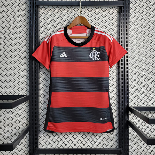 Camisa Flamengo Home 24/25 Adidas Torcedor Feminina - Vermelha