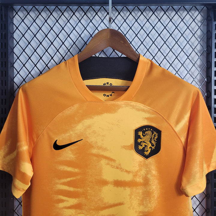 Camisa Holanda Home 23/24 Torcedor Nike Masculina - Laranja