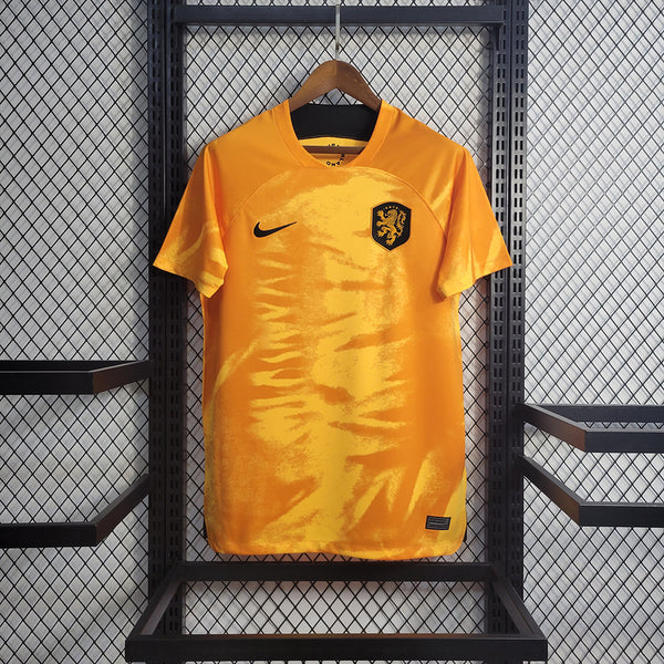 Camisa Holanda Home 23/24 Torcedor Nike Masculina - Laranja