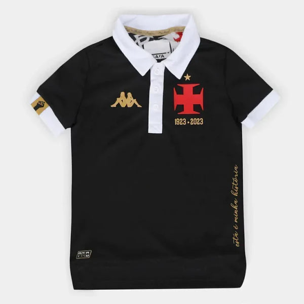 Conjunto Infantil Vasco Kappa 2023/24 Away Torcedor