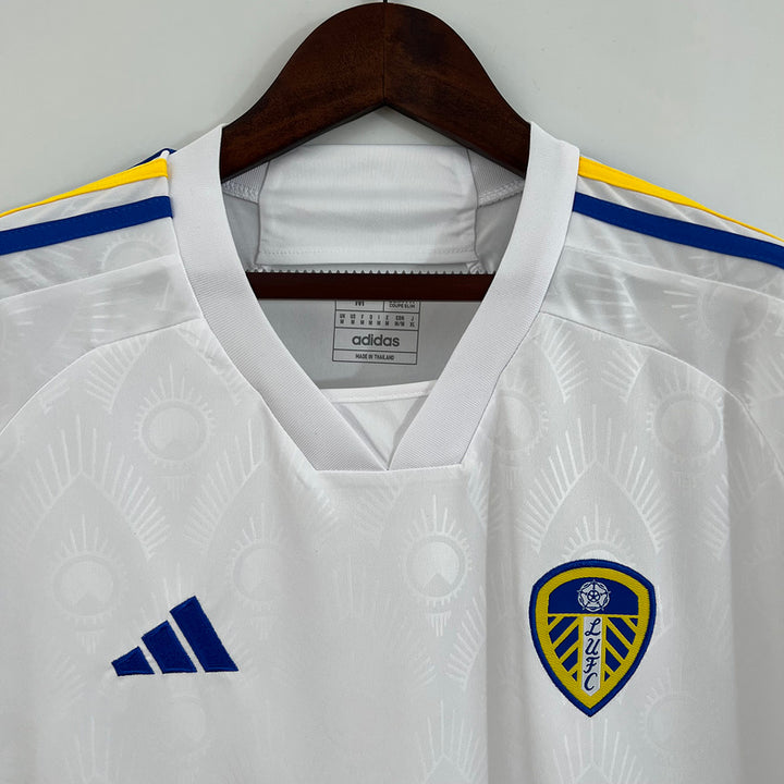 Camisa Leeds Home I 23/24 Masculina Modelo Torcedor - Branca