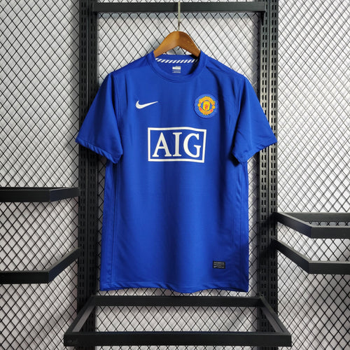 Camisa Retrô Manchester United 07/2008 | Nike Masculina - Azul