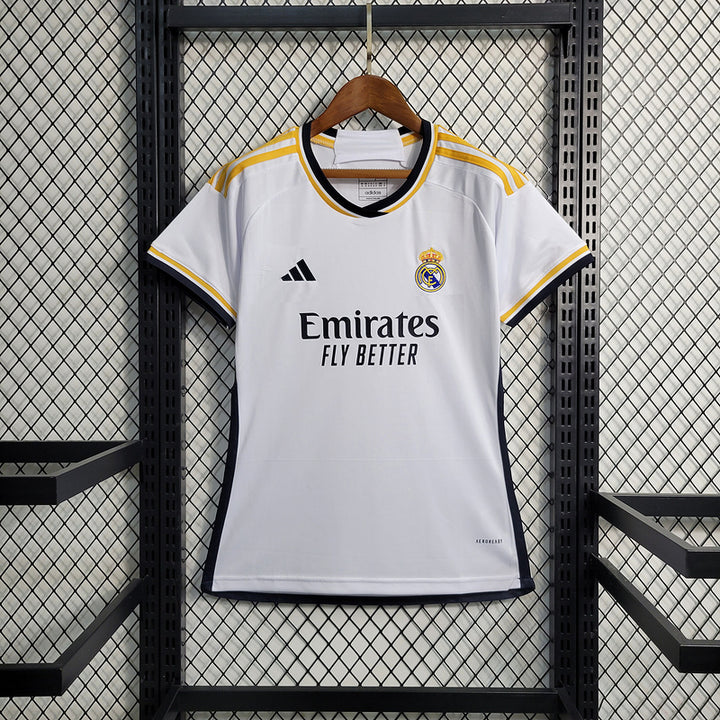 Camisa Real Madrid Home 23/24 Torcedor Adidas Feminina