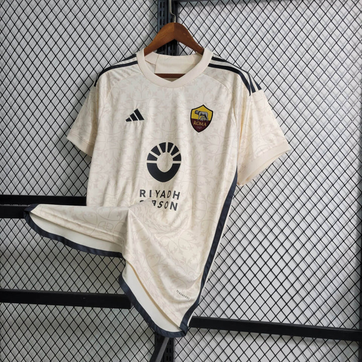 Camisa AS Roma II 23/24 Torcedor Adidas Masculina - Creme 