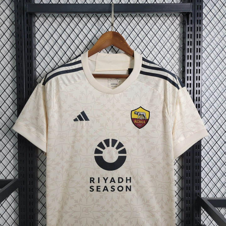 Camisa AS Roma II 23/24 Torcedor Adidas Masculina - Creme 