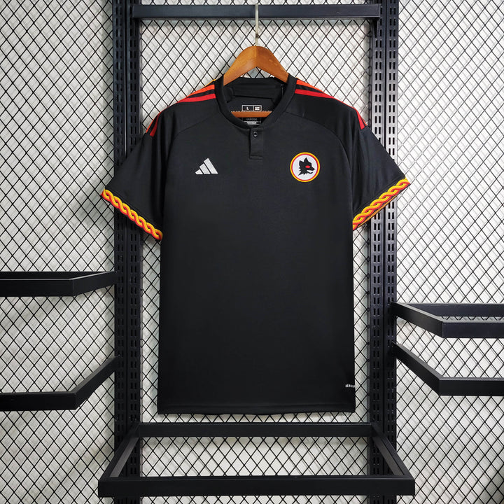 Camisa Roma 23/24 Preta III Adidas