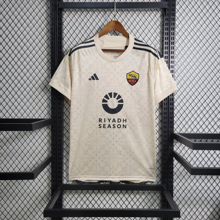 Camisa AS Roma II 23/24 Torcedor Adidas Masculina - Creme 