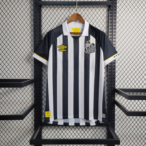 Camisa Santos Away 23/24 Torcedor Umbro Masculina - Preta