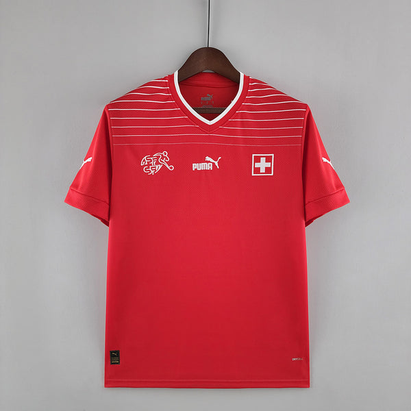 Camisa Suiça Home 22/23 Torcedor Puma Masculina - Vermelha