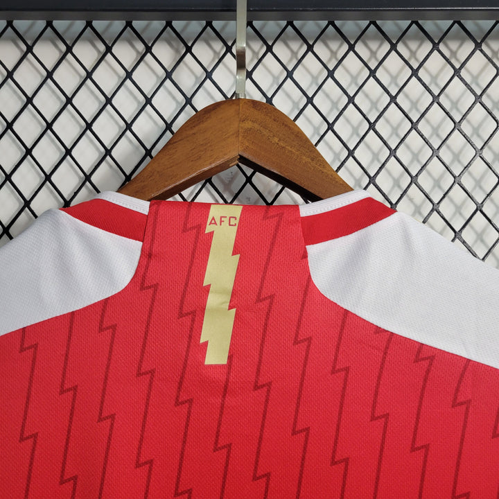 Camisa Arsenal Home 23/24 Torcedor Adidas Masculina - Vermelho e Branco-emirates-adidas-moda-homem-futebol-times