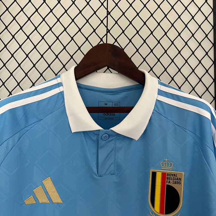 Camisa Bélgica Away 24/25 Torcedor Adidas Masculina - Azul Claro