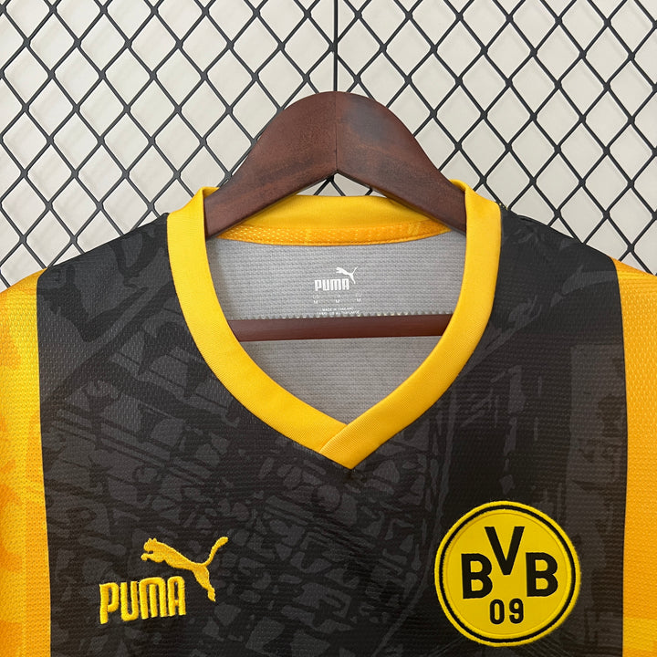 Camisa BORUSSIA DORTMUND | 24/2025 Torcedor Puma Masculina - Amarelo e Preto-Futebol-moda-masculino-roupa-BVB-REUS-PRIMEIRA-LINHA