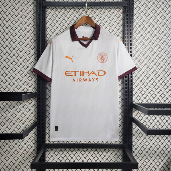 Camisa Manchester City II Away 23/24 Puma Masculina - Branco-etihad-airways-puma-futebol-camisa-de-time-champions