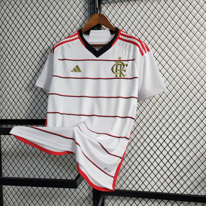 Camisa Flamengo Away 23/24 Torcedor Adidas Masculina - Branca