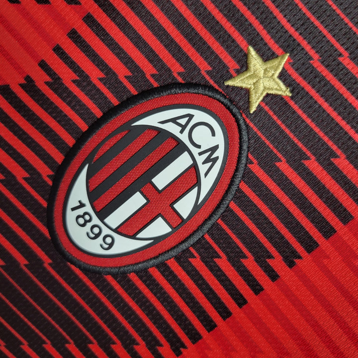 Camisa AC Milan Home 23-24 - Torcedor Puma Masculina - Vermelho-puma-ibrahimovic