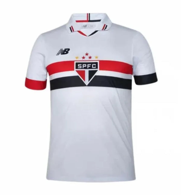 Camisa São Paulo Home 24/25 Torcedor New Balance Masculina - Branca (PRONTA ENTREGA)