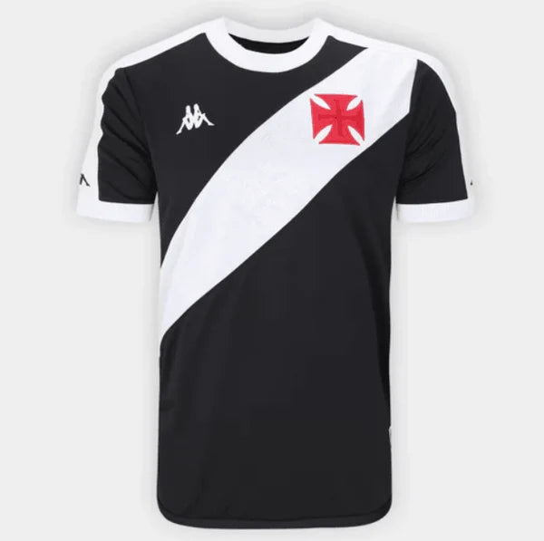 Camisa Vasco da Gama I 24/25 Kappa Torcedor Masculino - Preto