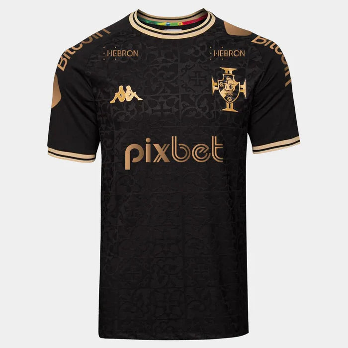 Camisa Vasco III [Com Patrocínio] 22/23 Kappa - Preto