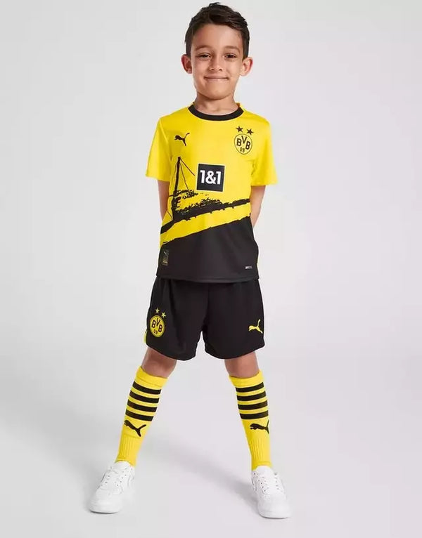 Conjunto Infantil Borussia 23/24 Home Amarela