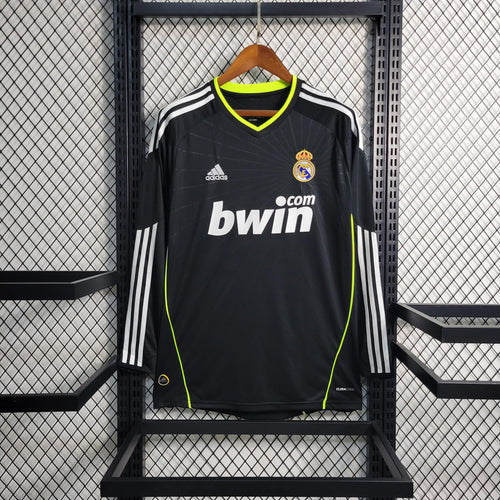 Camisa Retrô Real Madrid 10/2011 | Manga Longa - Adidas Masculina - Preta