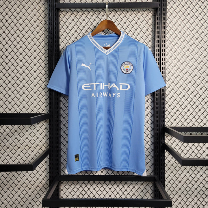 Camisa Manchester City - 23/24 - Torcedor Puma Masculina - Azul-puma-haaland-debruyne