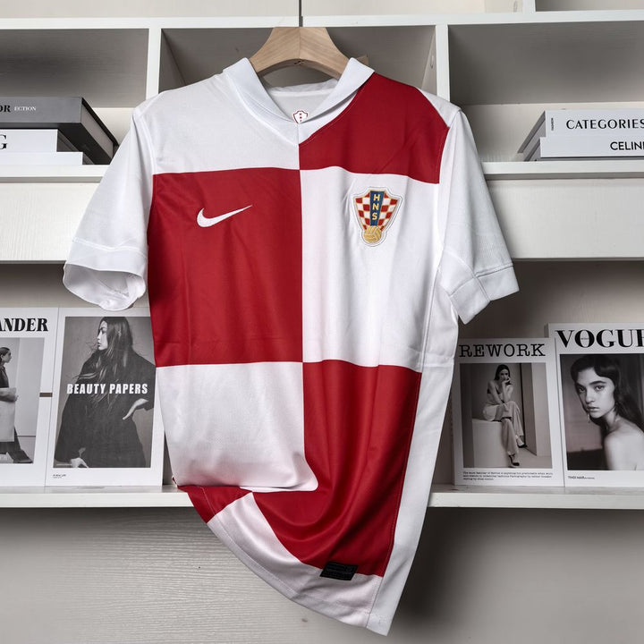 Camisa Croácia Home 24/25 Torcedor Nike Masculina - Vermelha