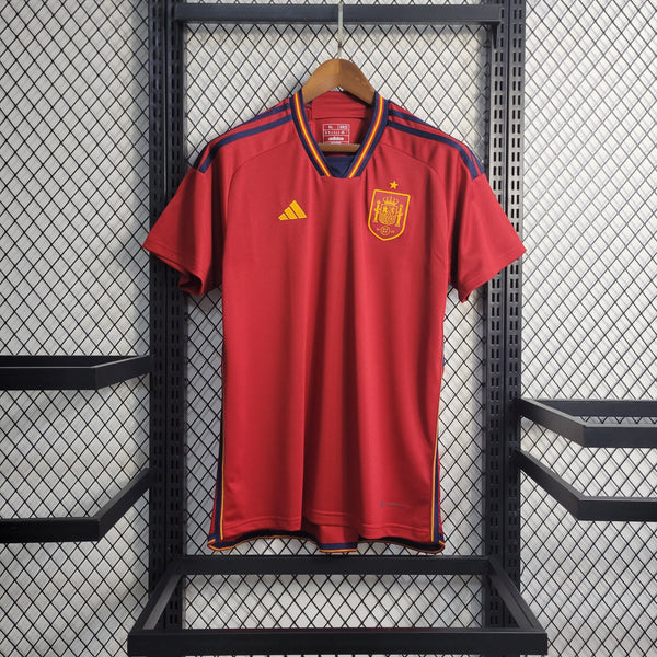 Camisa Espanha Home 22/23 Torcedor Adidas Masculina - Vermelho