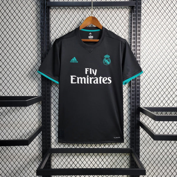 Camisa Real Madrid Retrô 17/2018 | Adidas Masculina - Preta - real madrid retro - camisa retro - camisa do cr7 - cr7 - cristiano ronaldo - camisa real madrid preta