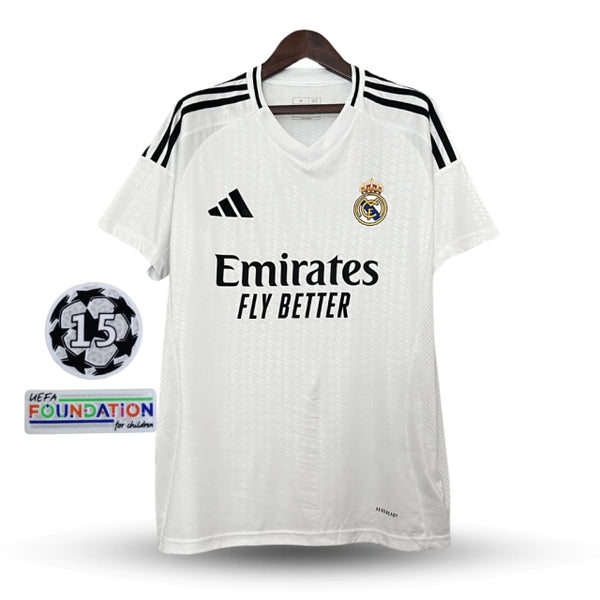 Camisa Real Madrid 2024/25 Adidas Torcedor - Patch Champions League (15)