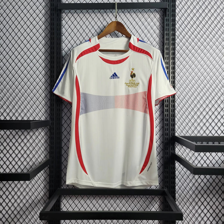 Camisa França Retrô 2006 | Adidas Masculina - Branca - zidane - copa do mundo 2006 - zidane frança - camisa retro - copa do mundo - camisa lendaria