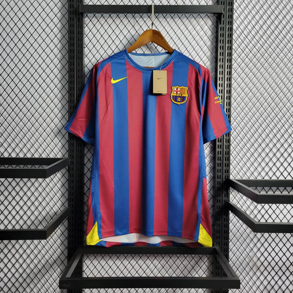 Camisa Retrô Barcelona | 2006 Nike Masculina - camisa retro - barcelona retro - ronaldinho - camisa barcelona 2006 - barcelona ronaldinho - ronaldinho 2006 - champions league 2006