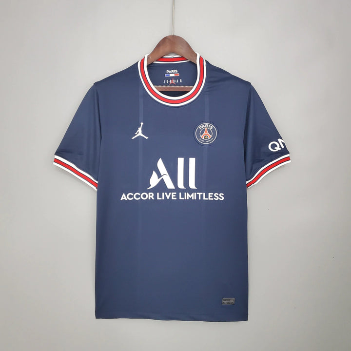 Camisa PSG Retrô 21/2022 | Masculina - Azul - messi psg - neymar psg - mbappe psg - camisa retro - 