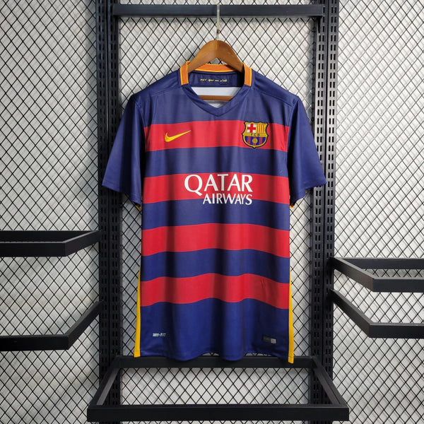 Camisa Barcelona Retrô 15/2016 | Nike Masculina - neymar - messi - suarez - camisa retro - barcelona retro