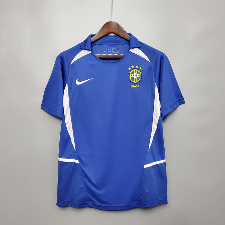 Camisa Seleção Brasileira Retrô 2002 | Nike Masculina - Azul - copa do mundo 2002 - ronaldo fenomeno - brasil - brasil 2002 