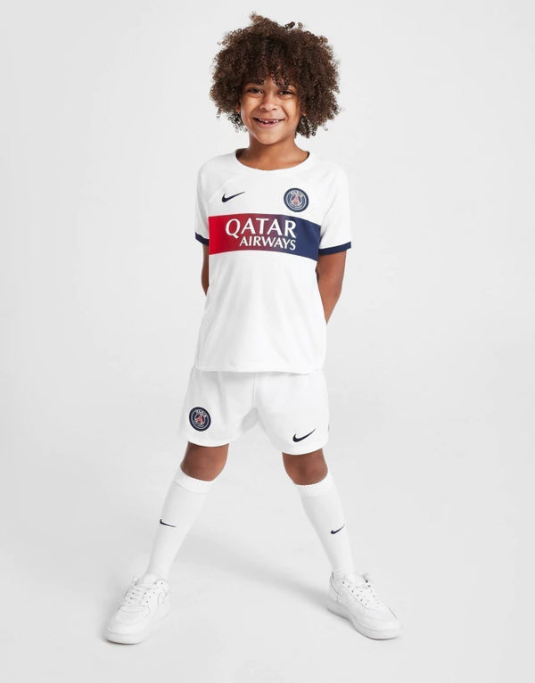 Conjunto Infantil PSG 23/24 Away branco