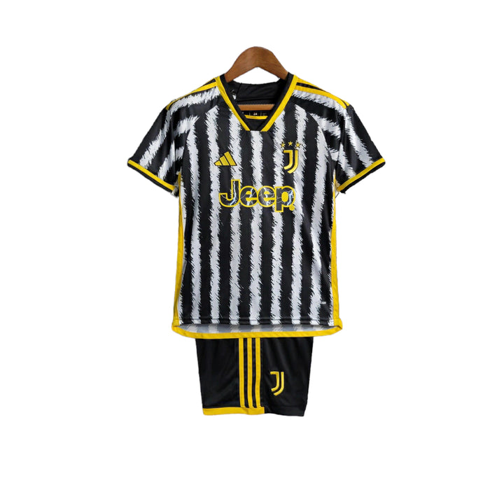 Conjunto Infantil Juventus Adidas 2023/24 Away Torcedor