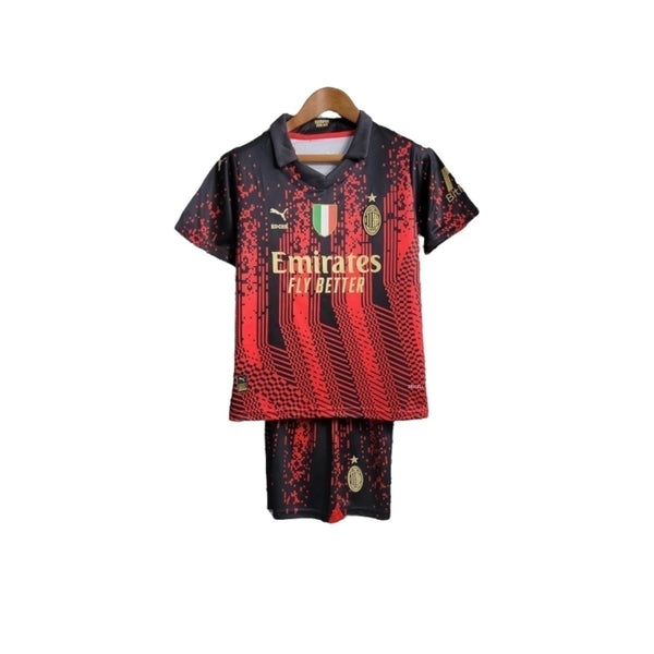 Conjunto Infantil AC Milan Puma 2023/24 Away Torcedor