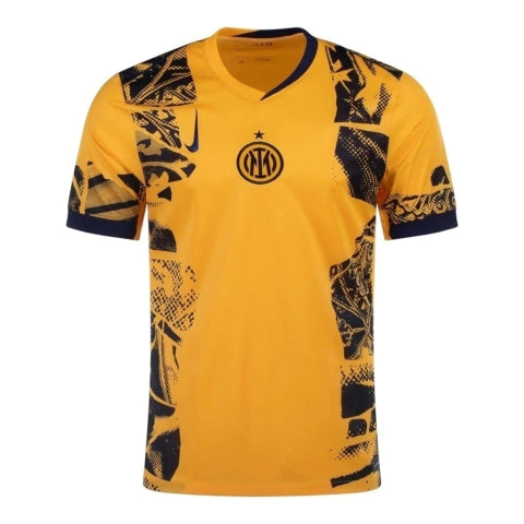 Camisa Inter de Milão Away 24/25 - Torcedor Nike Masculina - Amarela com detalhes em azul