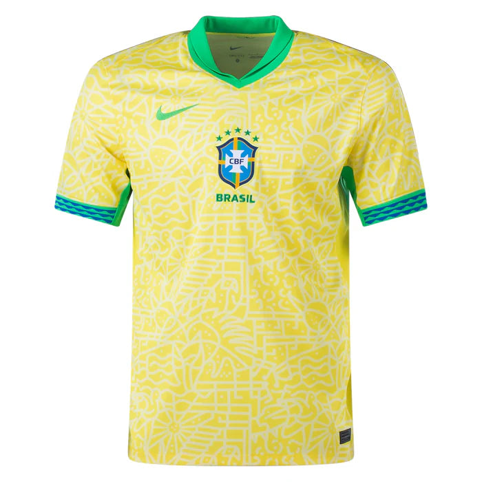 Camisa Brasil Home 24/25 Torcedor Nike Masculina - Amarela